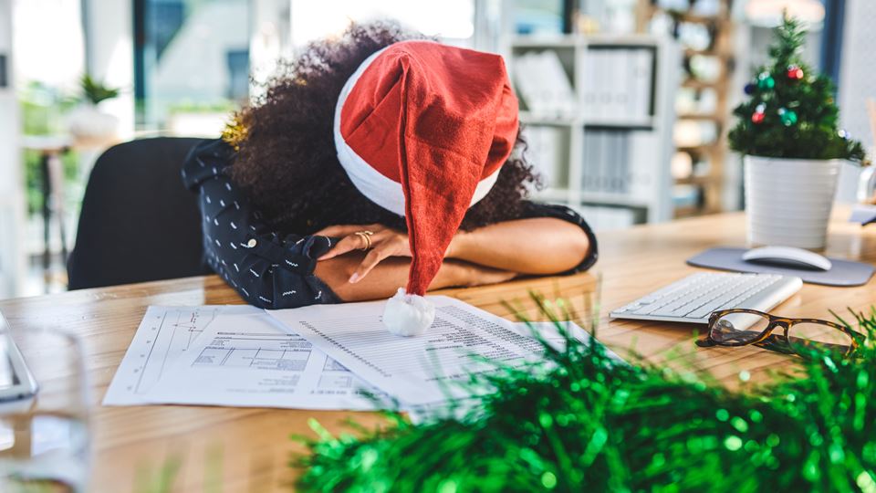 Kwart werknemers kampt met decemberstress